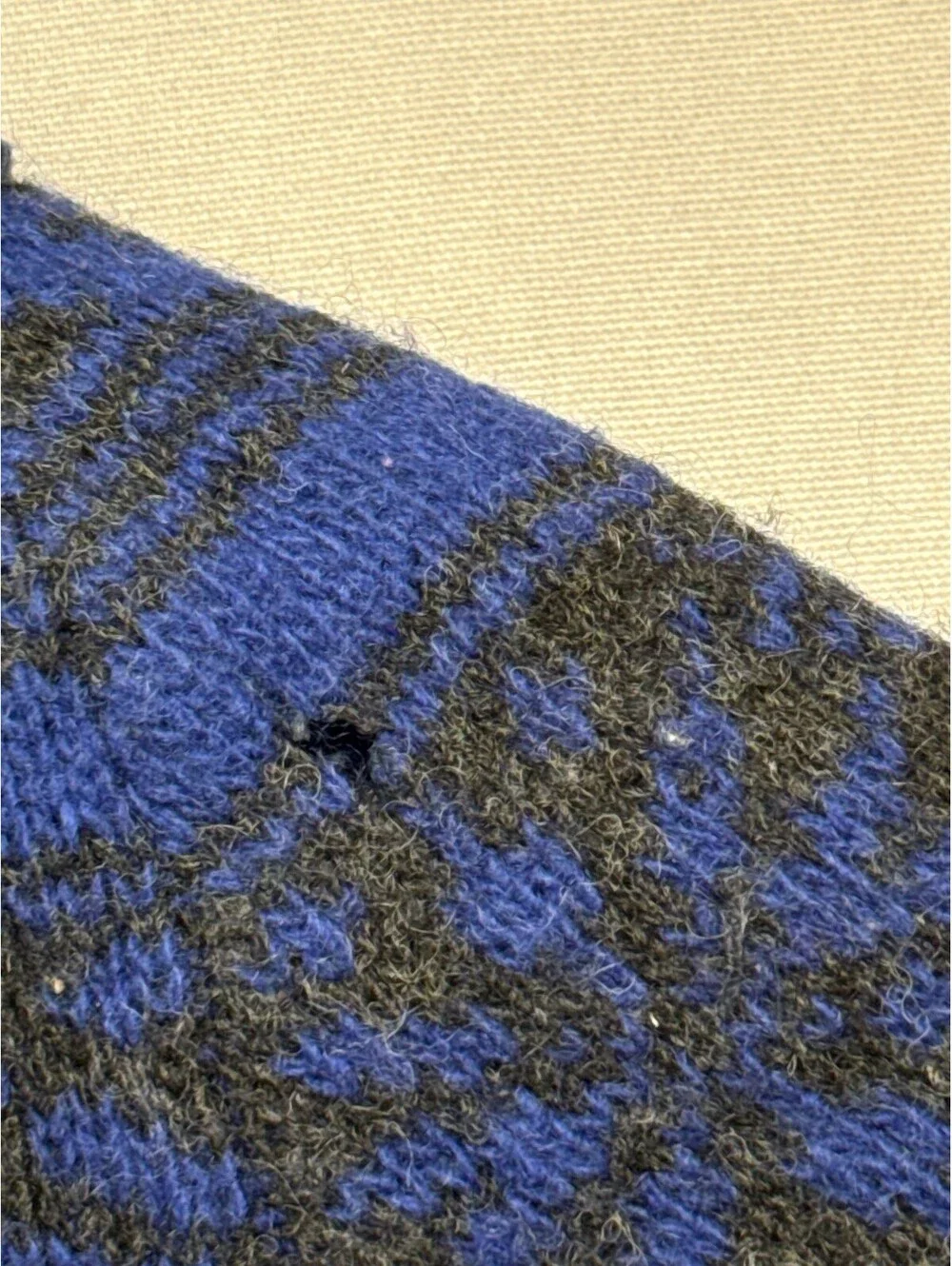 Summit Sweater European Blue Black Yellow Zip-Up UK - M